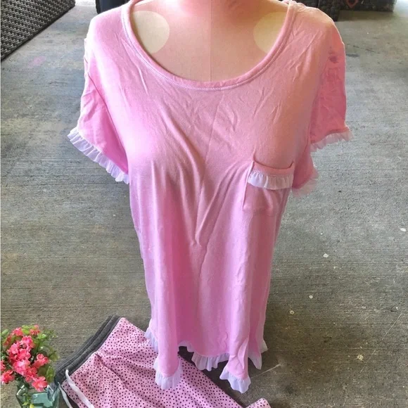 Layla Pink and grey pajama set